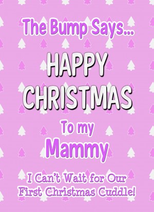 From The Bump Pregnancy Christmas Card (Mammy, Pink)