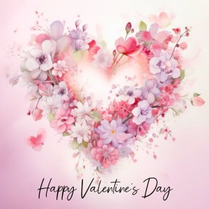 Valentines Day Square Greeting Card (Design 6)