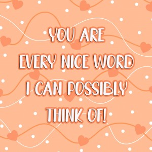 Inspirational Motivational Greeting Card (Every Nice Word)