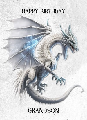 Dragon Birthday Card for Grandson