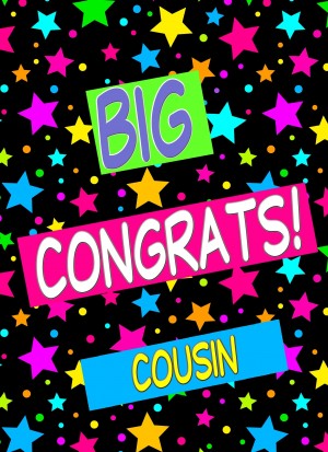 Congratulations Card For Cousin (Stars)