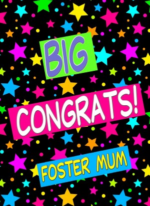 Congratulations Card For Foster Mum (Stars)