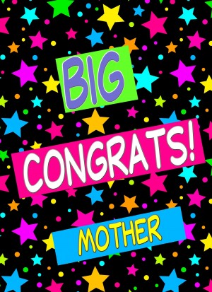 Congratulations Card For Mother (Stars)