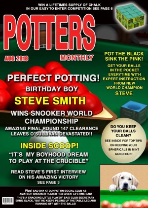 Personalised Snooker Magazine Spoof Birthday Card