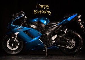 Motorbike Birthday Card