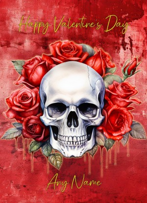 Personalised Valentines Day Card (Fantasy Skull, Design 3)