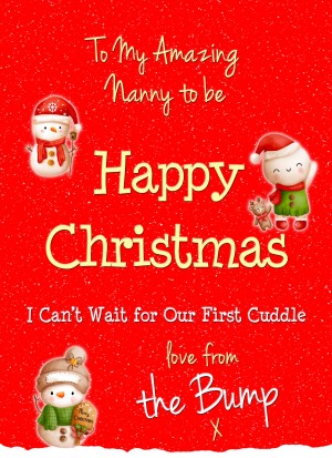 From The Bump Pregnancy Christmas Card (Nanny)