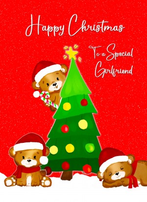 Christmas Card For Girlfriend (Red Christmas Tree)