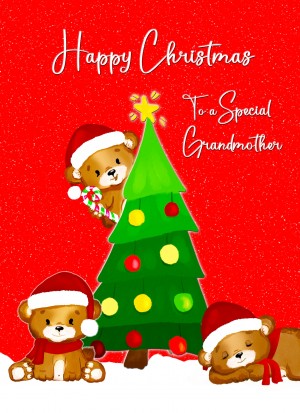 Christmas Card For Grandmother (Red Christmas Tree)