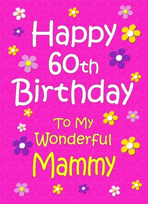 Mammy 60th Birthday Card (Pink)