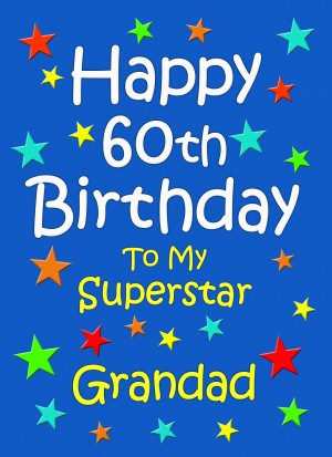 Grandad 60th Birthday Card (Blue)