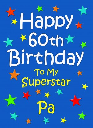 Pa 60th Birthday Card (Blue)