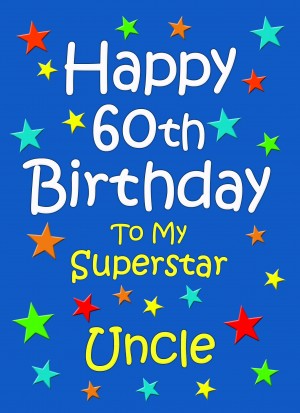 Uncle 60th Birthday Card (Blue)