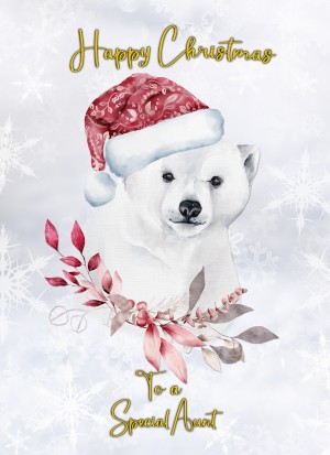 Christmas Card For Aunt (Polar Bear)