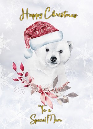 Christmas Card For Mum (Polar Bear)