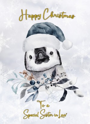 Christmas Card For Sister in Law (Penguin)