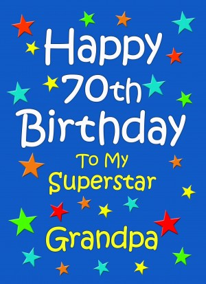 Grandpa 70th Birthday Card (Blue)