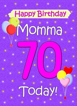 Momma 70th Birthday Card (Lilac)