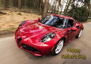 Luxury Car Fathers Day Card