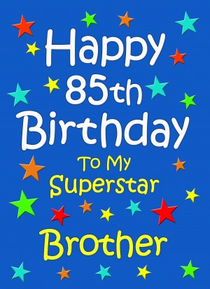 Brother 85th Birthday Card (Blue)
