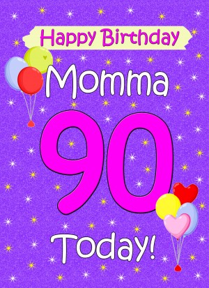 Momma 90th Birthday Card (Lilac)
