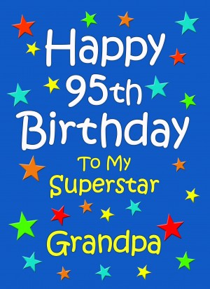 Grandpa 95th Birthday Card (Blue)