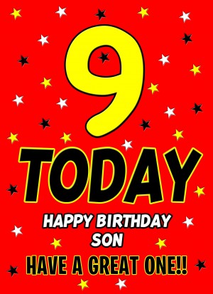 9 Today Birthday Card (Son)