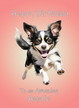 Chihuahua Dog Birthday Card For Auntie