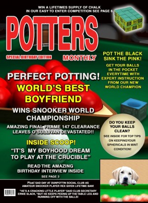 Snooker Boyfriend Birthday Card Magazine Spoof