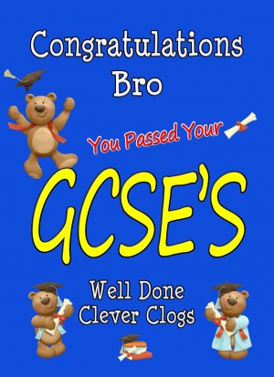 Congratulations GCSE Passing Exams Card For Bro (Design 3)