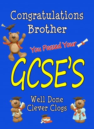 Congratulations GCSE Passing Exams Card For Brother (Design 3)