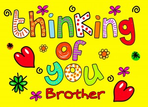 Thinking of You 'Brother' Greeting Card