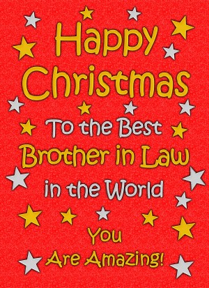 Brother in Law Christmas Card (Red)