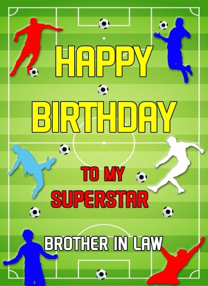 Football Birthday Card For Brother in Law