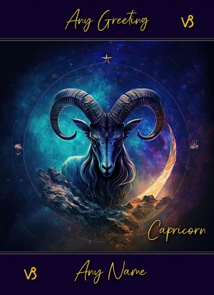 Personalised Fantasy Horoscope Greeting Card (Capricorn)