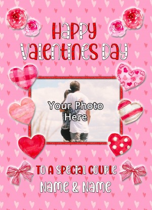 Personalised Photo Upload Valentines Day Card (To a Special Couple)