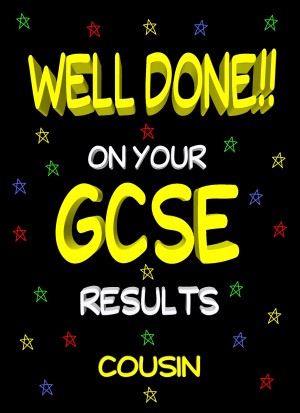 Congratulations GCSE Passing Exams Card For Cousin (Design 2)
