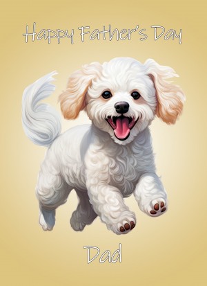 Poodle Dog Fathers Day Card For Dad