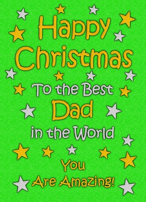 Dad Christmas Card (Green)