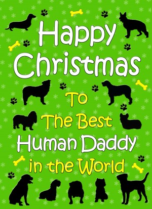 From The Dog  Christmas Card (Human Daddy, Green)