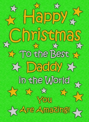 Daddy Christmas Card (Green)