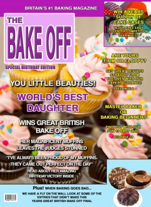 Bake Off Daughter Birthday Card Magazine Spoof