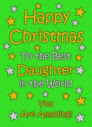 Daughter Christmas Card (Green)