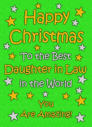 Daughter in Law Christmas Card (Green)