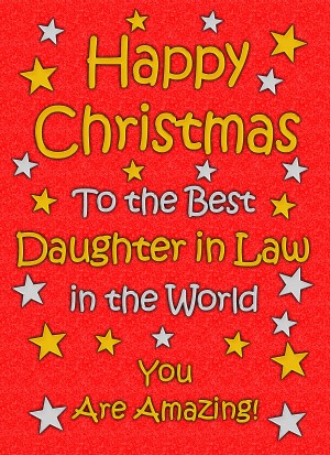 Daughter in Law Christmas Card (Red)
