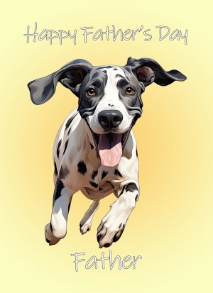 Greyhound Dog Fathers Day Card For Father