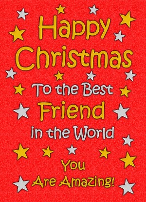 Friend Christmas Card (Red)