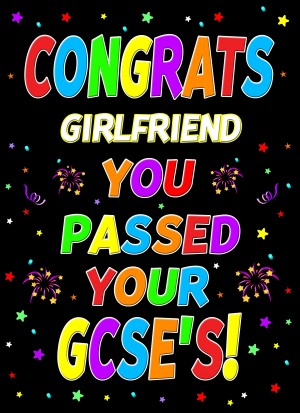 Congratulations GCSE Passing Exams Card For Girlfriend (Design 1)