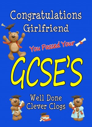 Congratulations GCSE Passing Exams Card For Girlfriend (Design 3)