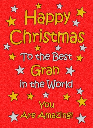 Gran Christmas Card (Red)